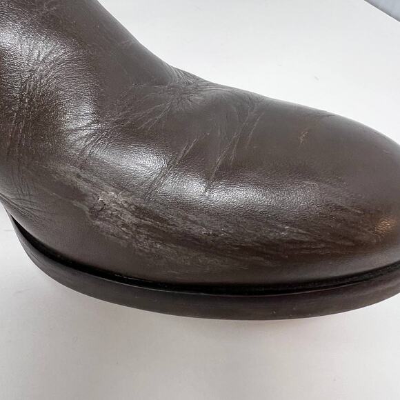 Tory Burch Boots Women's 8M Brown Leather Tall Equestrian Riding Boots Back Zip - Picture 10 of 16